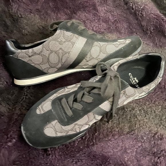 Coach Shoes - Coach Kelson Black Jacquard Sneaker Size US 9B - NWOT